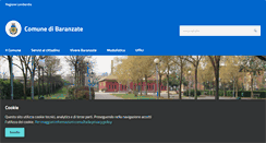 Desktop Screenshot of comune.baranzate.mi.it