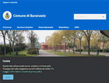 Tablet Screenshot of comune.baranzate.mi.it